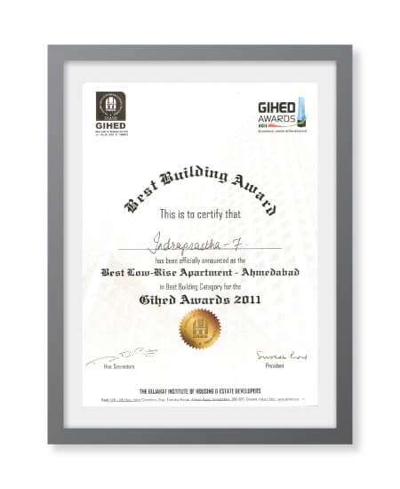 GIHED AWARD : BEST BUILDING AWARD 2011